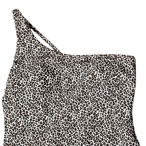 Sea Level Wild Cat One Shoulder One Piece- Animal Print- Size 8/10 - Picture 4 of 12